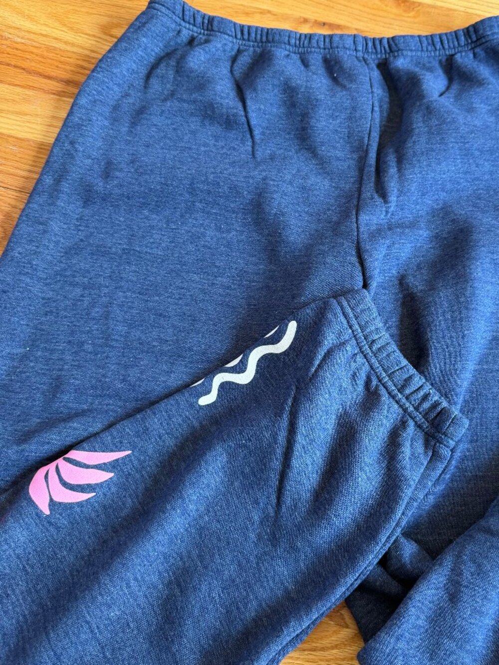 Beach Riot joggers size XL blue with side leg logo